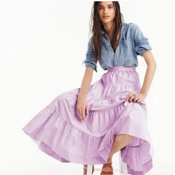 Zara Lilac Tulle Midi Skirt TRF Size S NEW WITHOUT TAG! - Picture 3 of 7